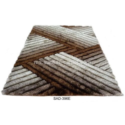 Poliester Silk Shag 3D Carpet